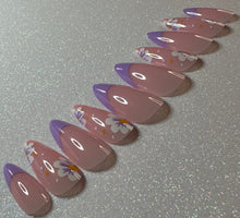 Load image into Gallery viewer, Purple Frenchies & Flowers